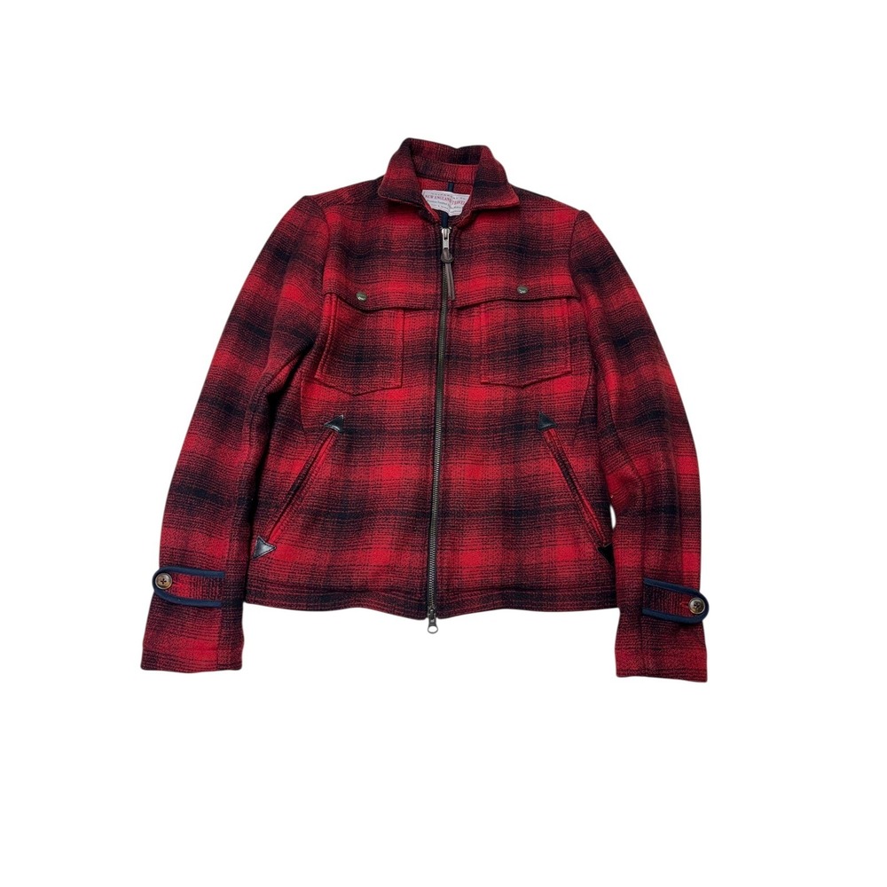 Guideboat Co. Women's New England Traveler Coat Jacket Wool Buffalo Plaid size S